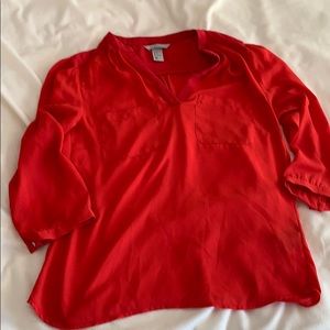 H & M Red Blouse